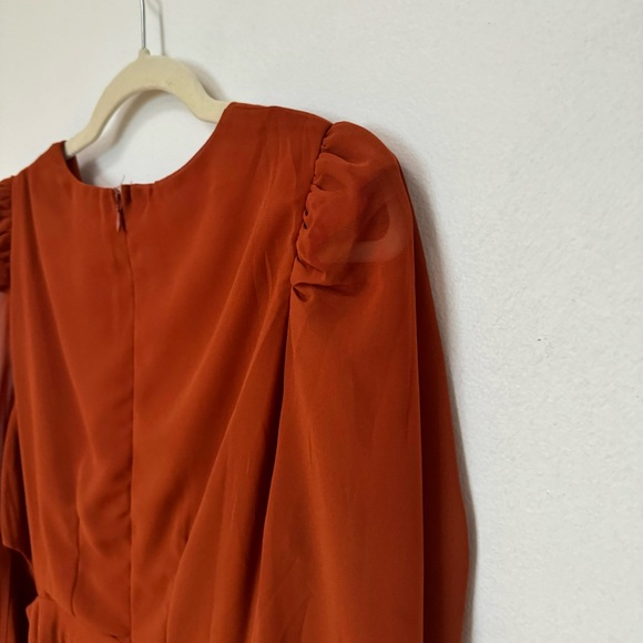 Jealous Tomato Pleated Mini Dress with Puff Sleeves Size Small - Picture 11 of 14